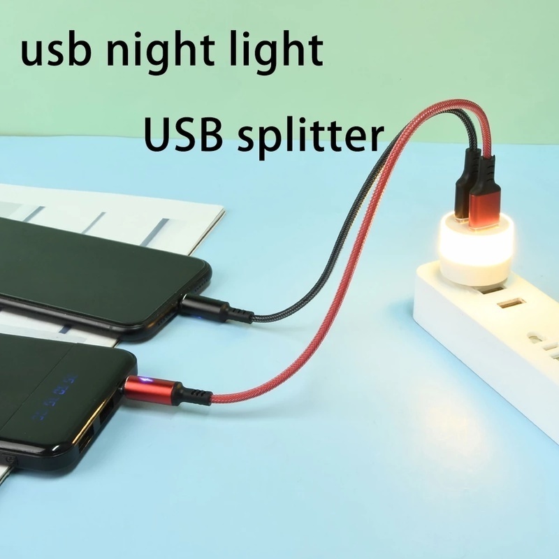 Lampu Baca Bentuk Bulat Hemat Energi Dengan Port Charger USB