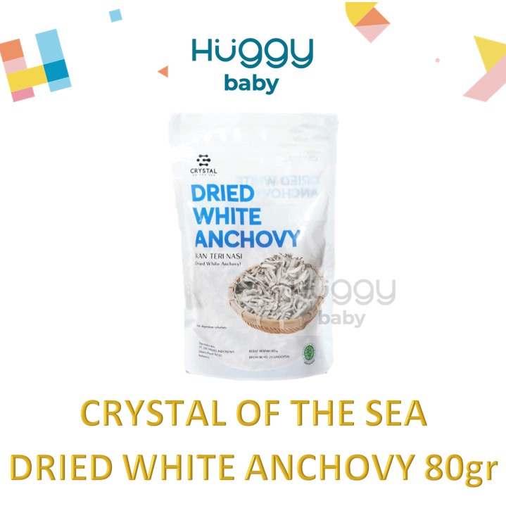 Crystal of The Sea DRIED WHITE ANCHOVY 80G Ikan Teri Kering PLASTIKAN