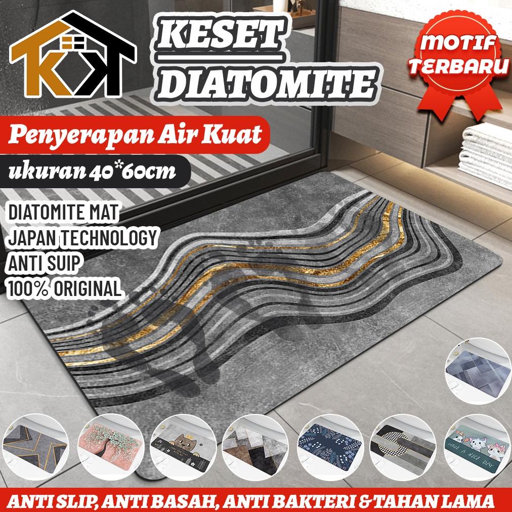 (KK) KESET DIATOMITE NYERAP AIR / KESET BATU ANTI SLIP / KESET KAMAR MANDI UK 40X60CM TERLARISS...,,