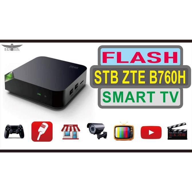Y8Ttr7I- Android Tv Box Stb Zte B760H Sudah Root Unlock Full Aplikask - Remote Te57Et-