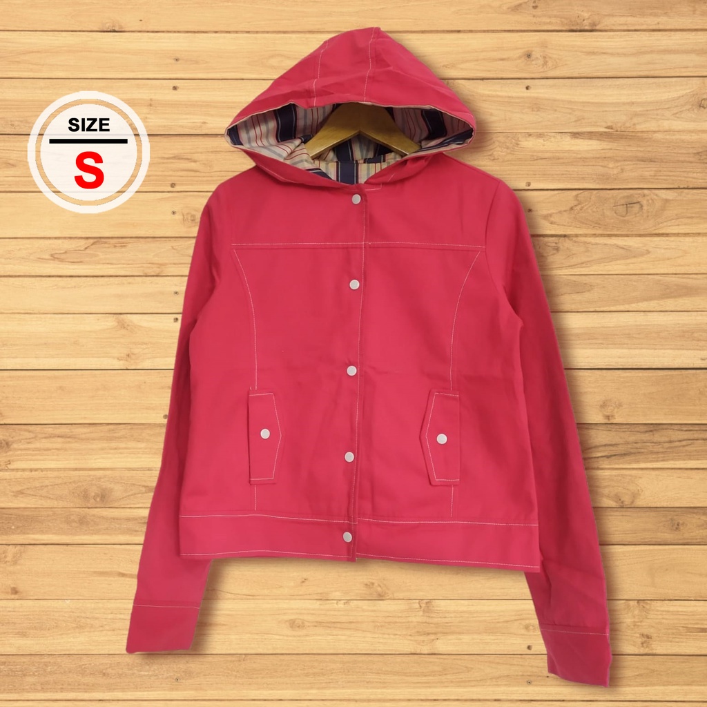 Jaket Wanita Jeans Pink Prelove/Bekas/Second - A