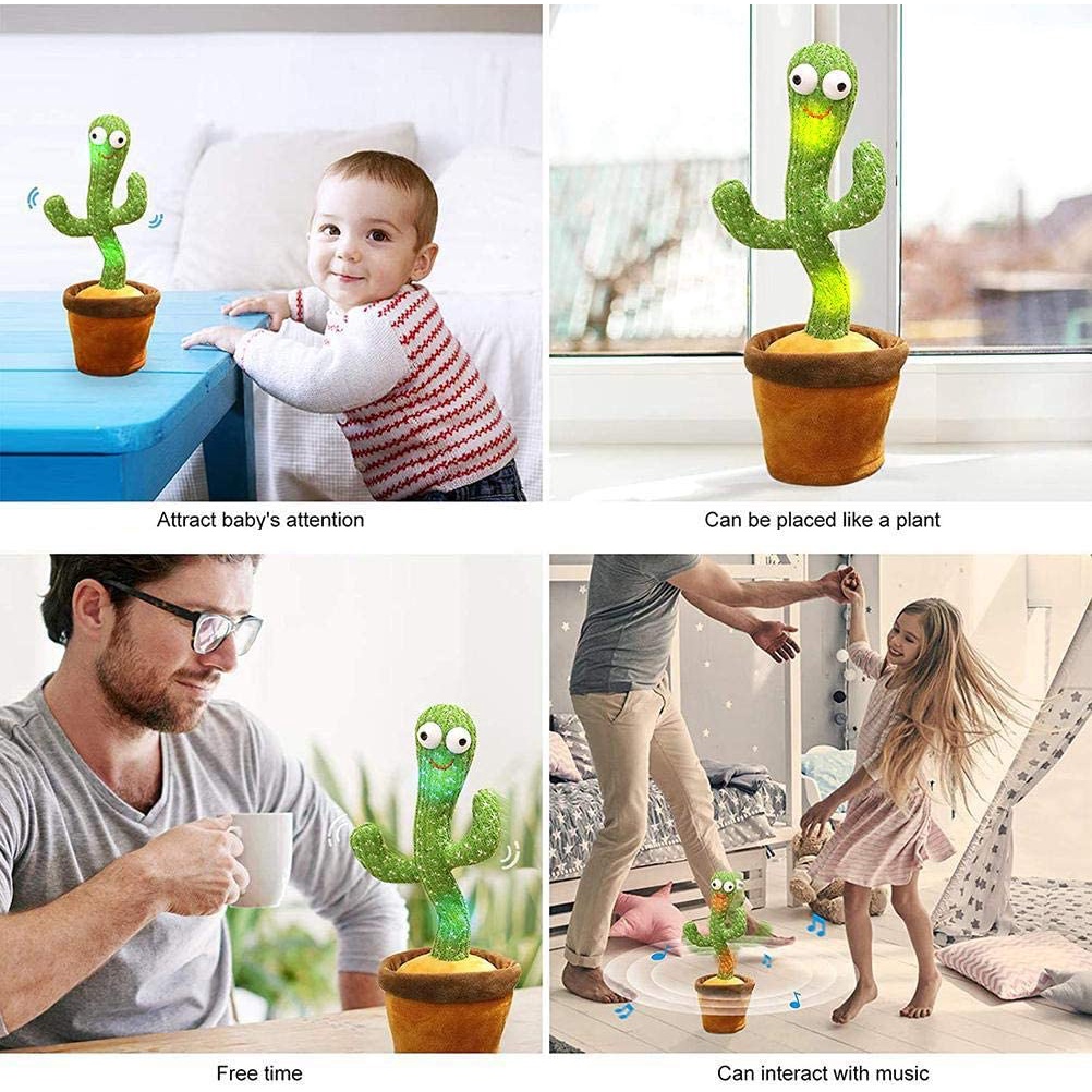 Cactus Toy Boneka Pintar Kaktus Joget Goyang Bisa Ngomong Rekam Bicara Menari Dance Dancing Kaktus Squid Game