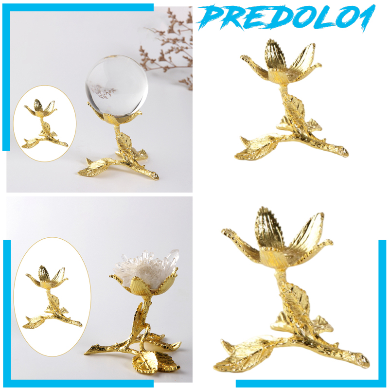 (Predolo1) Stand Holder Display Bola Kristal / Kaca Bahan Metal