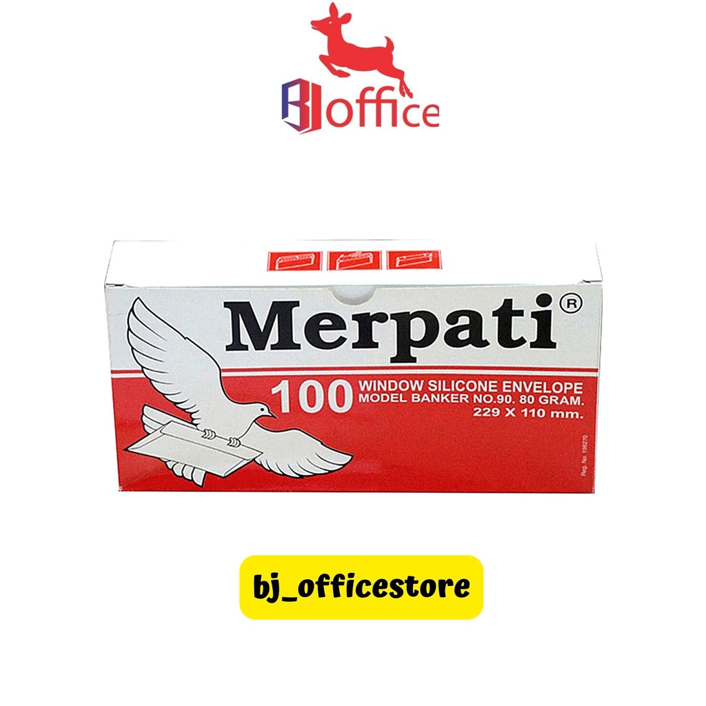 

Amplop Merpati No. 90 - 80 GRAM Silicone (Perekat) - 100 Amplop