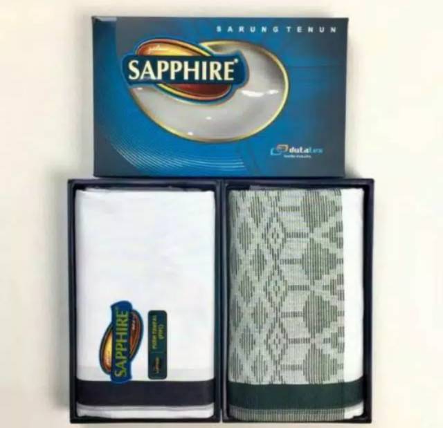 Sarung Sapphire Putih Polos Sapir