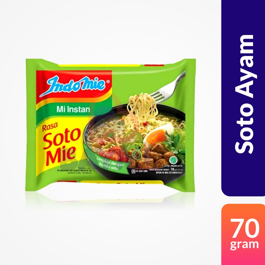 

PROMO !!! INDOMIE KUAH RASA SOTO MIE 1 PCS