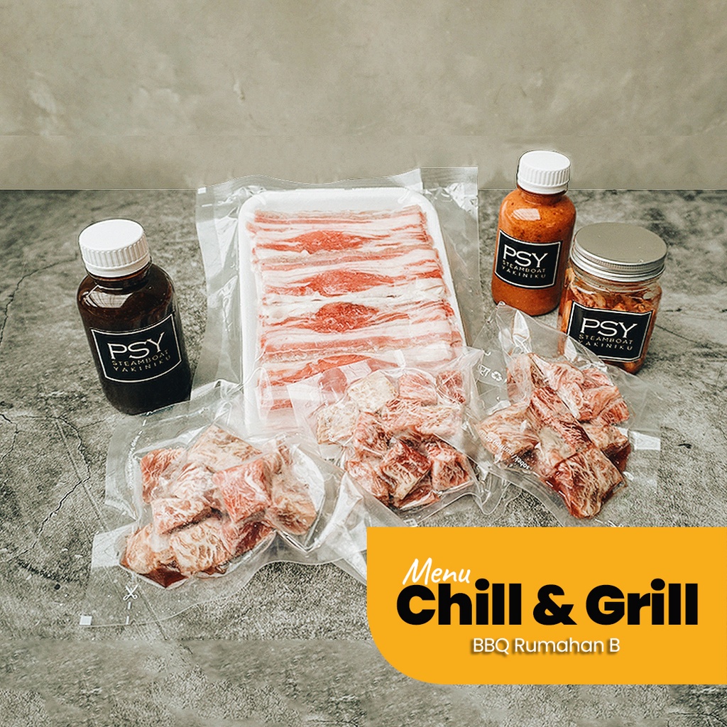 

PAKET HEMAT BBQ / GRILL RUMAHAN B | BEEF SLICE US | SAIKORO | EXTRA SAUCE YAKINIKU