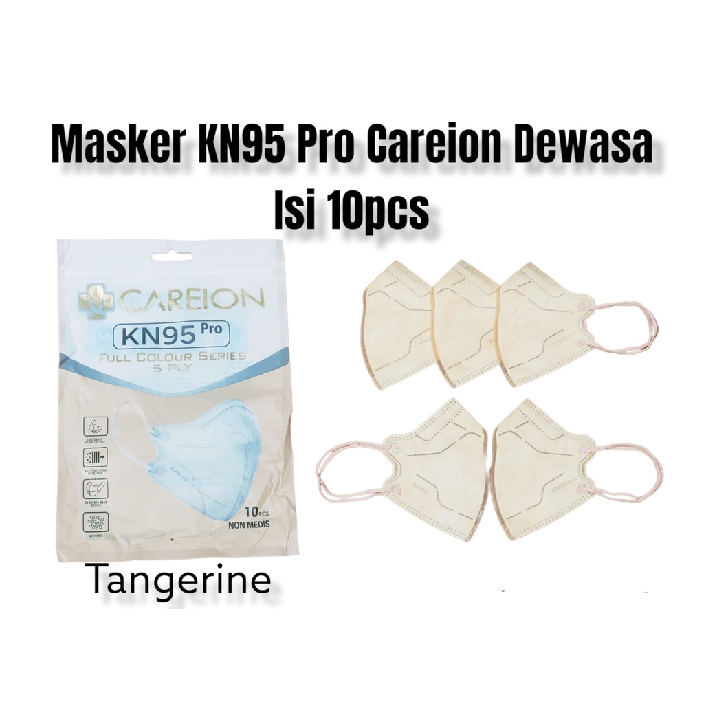 MASKER KN95 CAREION PRO FULL COLOUR SERIES EMBOS 5PLY 1Pack isi 10PCS