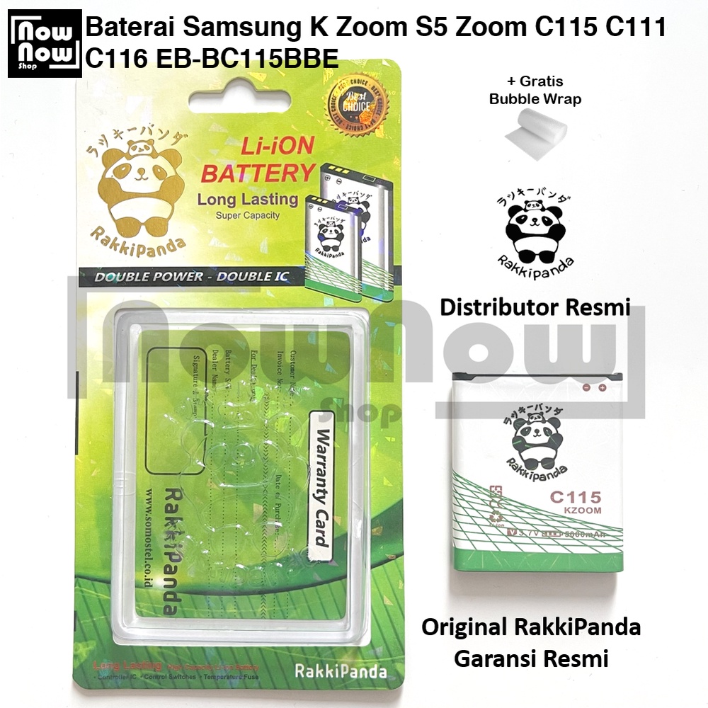 Baterai RakkiPanda Samsung Galaxy K Zoom S5 Zoom C115 C111 C116 EB-BC115BBE Double Power Original Batre Batrai HP Garansi Resmi