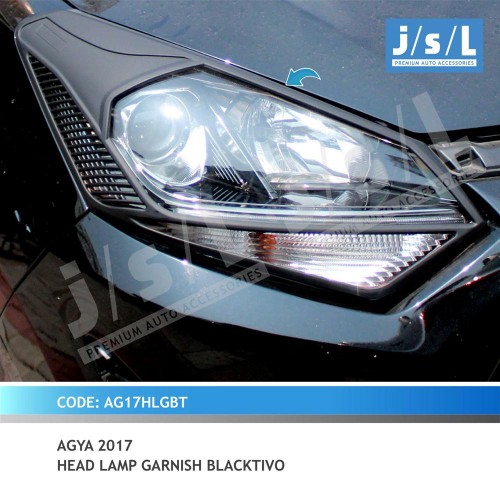 Paket Garnish Depan Belakang All New Agya Ayla Hitam Doff 2017 2020