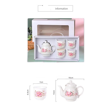 Ceramic Tea Set / Teko Cangkir Keramik Teh Kopi Hampers Souvenir Gift