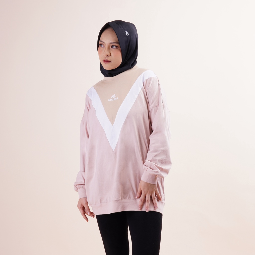 MALIKA Fayyola Top - Dusty Pink |  Pakaian baju outfit jaket outer set stelan setelan atasan olahrag