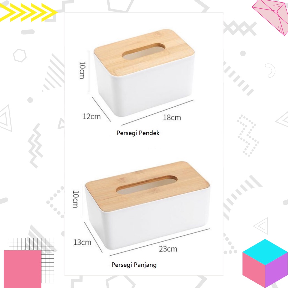 LEXJAKARTA  Kotak Tempat Tisu Tutup Kayu Desain Minimalis Berkualitas Murah Kotak Tisu Kayu Tempat Tissue Polos Persegi Estetik Tissue Box Aesthetic