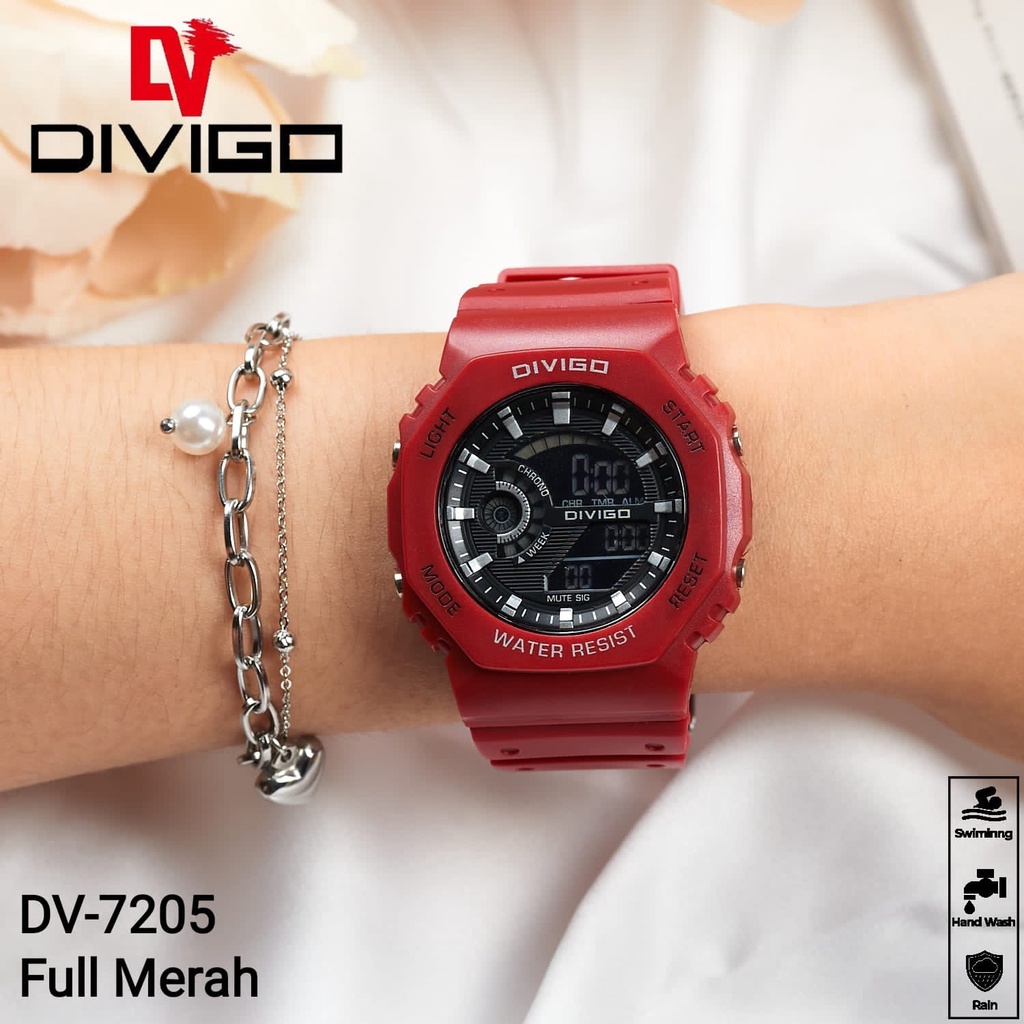 (BW) Jam Tangan Fashion Pria/Wanita Terbaru DIVIGO DV-7205