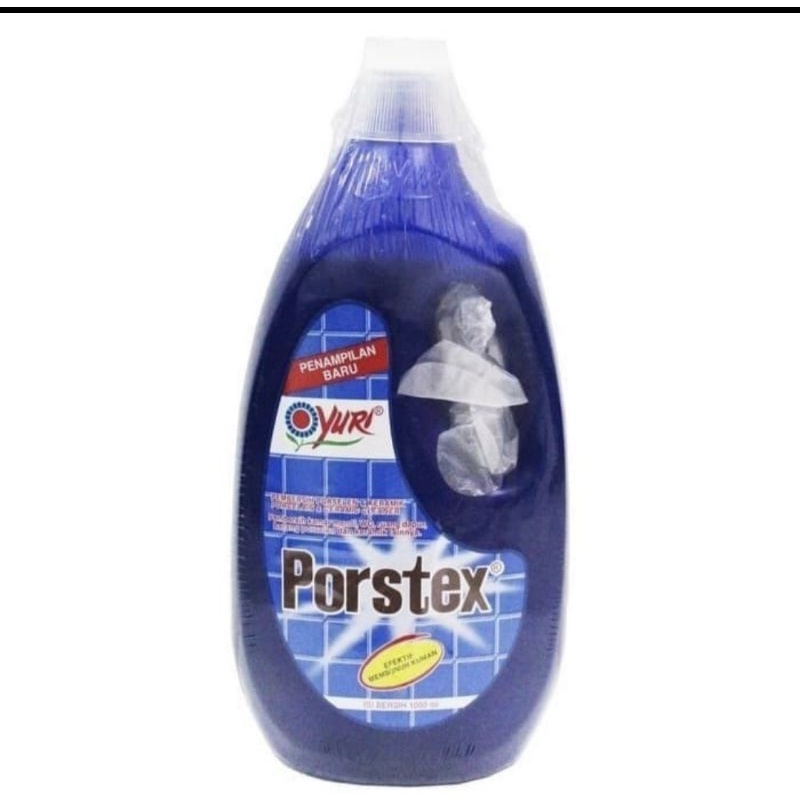 Yuri Porstex Biru Pembersih Porselen Keramik 1000 ML 1 Liter