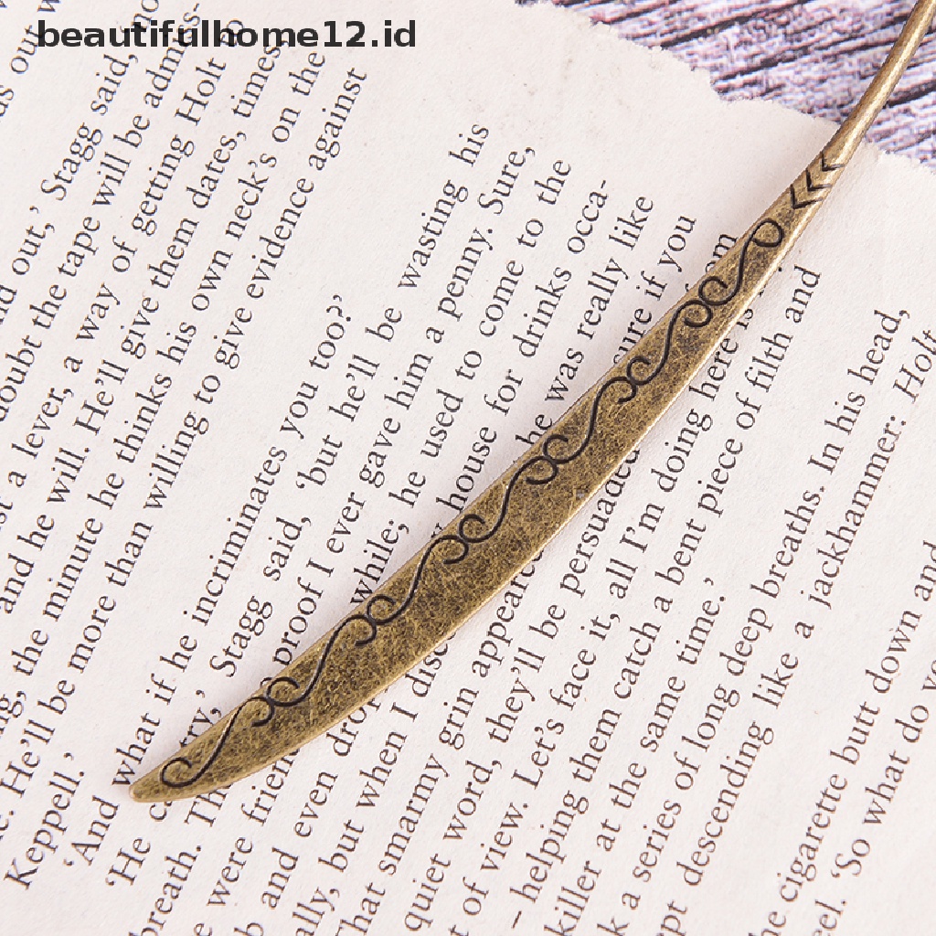 【beautifulhome12.id】 retro vintage metal alloy bronze bookmark document book mark label diy for gift .