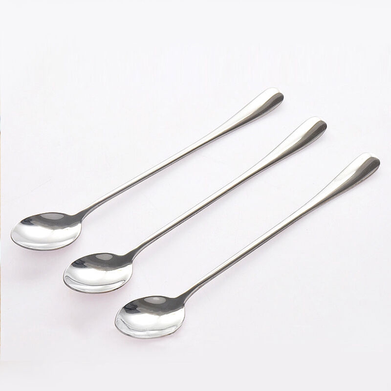 Sendok Sup / Buah / Kopi / Teh Bentuk Bulat Bahan Stainless Steel