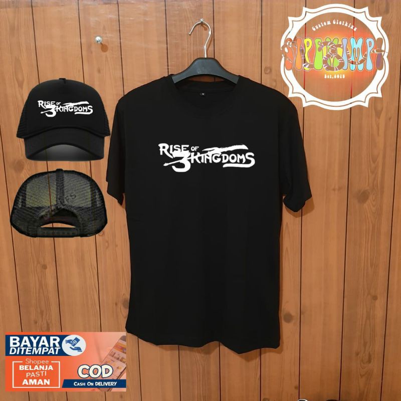 kaos RISE OF KINGDOMS bonus topi/DISTRO PREMIUM