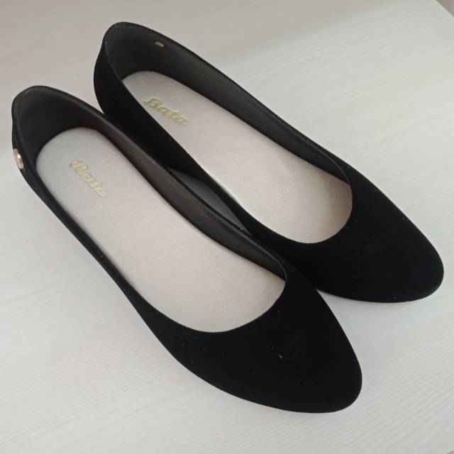 Sepatu Hak Wedges Hitam Produk BATA ORIGINAL