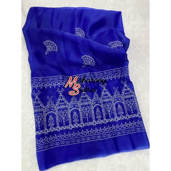 Organdi sutra bordir motif lamming (1/2meter)