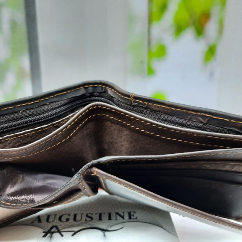 Dompet Kulit Augustine Variasi A601. Dompet Kulit asli. Dompet kulit lipat pendek.