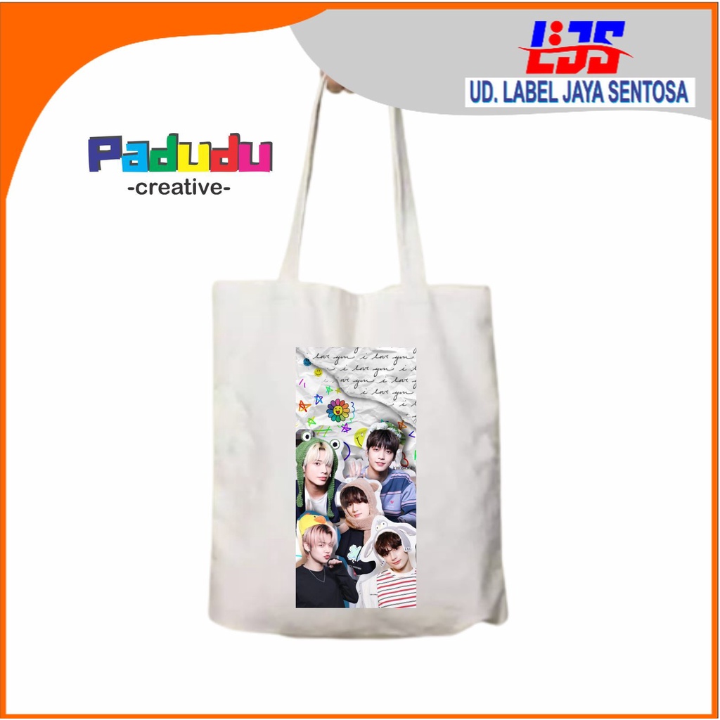 Tas Tote Bag Wanita Vintage txt grup Totebag Aesthetic Custom Label_Jaya