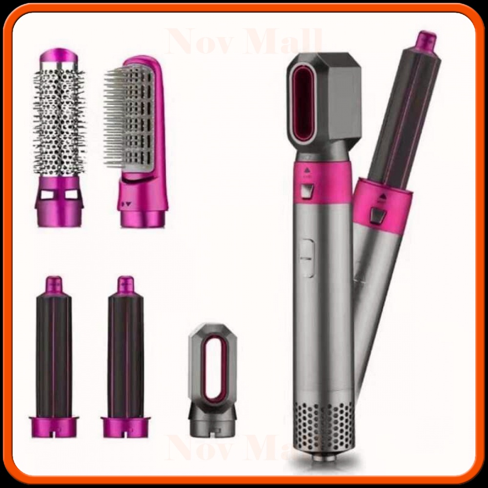 Sisir Panas 5 in 1 Pelurus Pengkriting Rambut Hair Comb - FG779