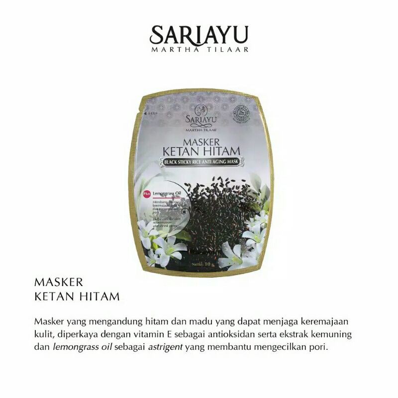 Sariayu Masker Beras Sachet