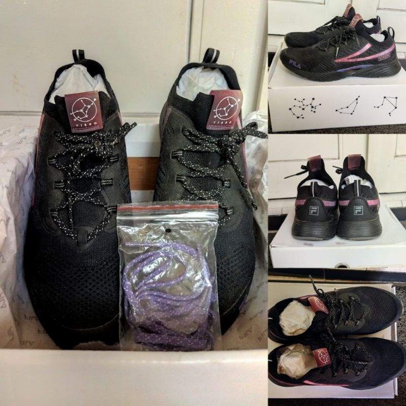 PRELOVED FILA X BTS Voyager Shoes Series RGB Flex Shine Virgo No 39