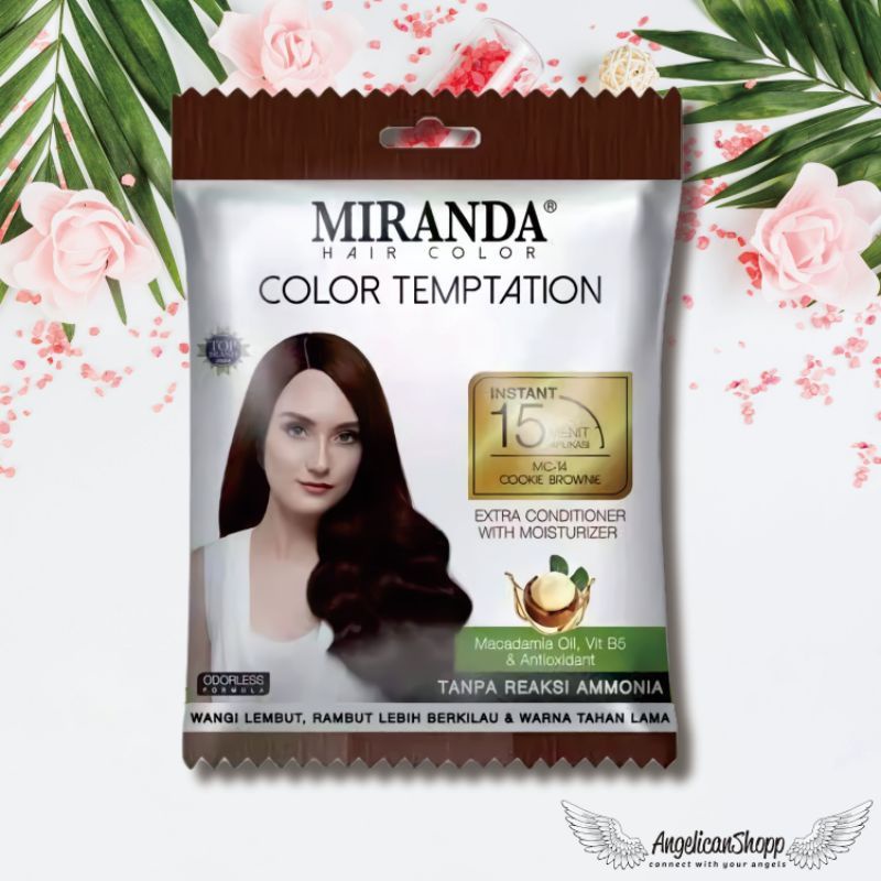 MIRANDA HAIR COLOR TEMPTATION SACHET / MIRANDA CAT PEWARNA RAMBUT INSTANT 15 MENIT