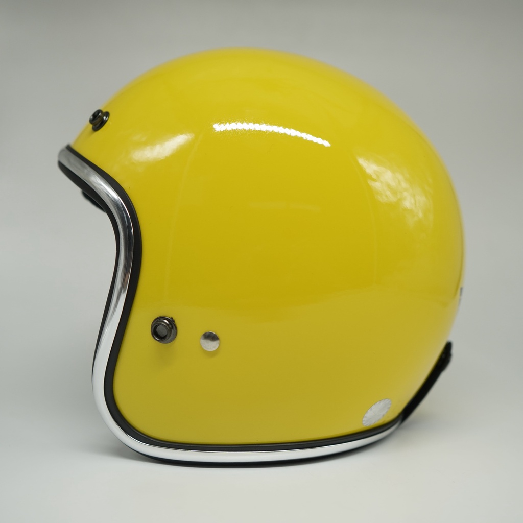 Helm Retro SADA Jitsu Yellow  ( Helm Classic / Helm Klasik / Helm Vespa / Helm Bogo )