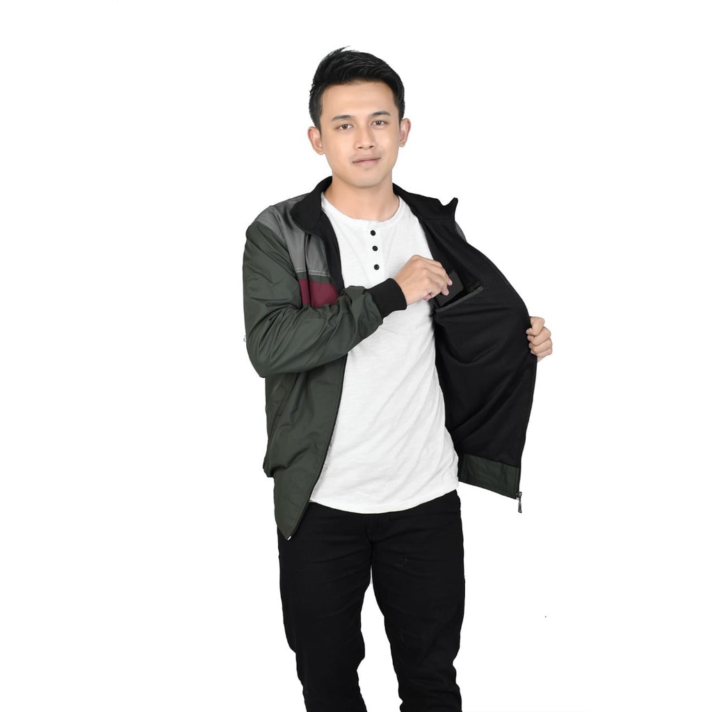 jaket parasut pria jaket casual combi