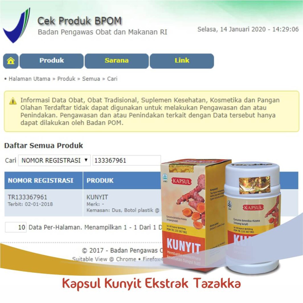 ORIGINAL - 𝐄𝐊𝐒𝐓𝐑𝐀𝐊 𝐊𝐔𝐍𝐘𝐈𝐓 Kapsul - Curcuma Domestica Rhizoma - Meningkatkan Fungsi Pencernaan &amp; Hati