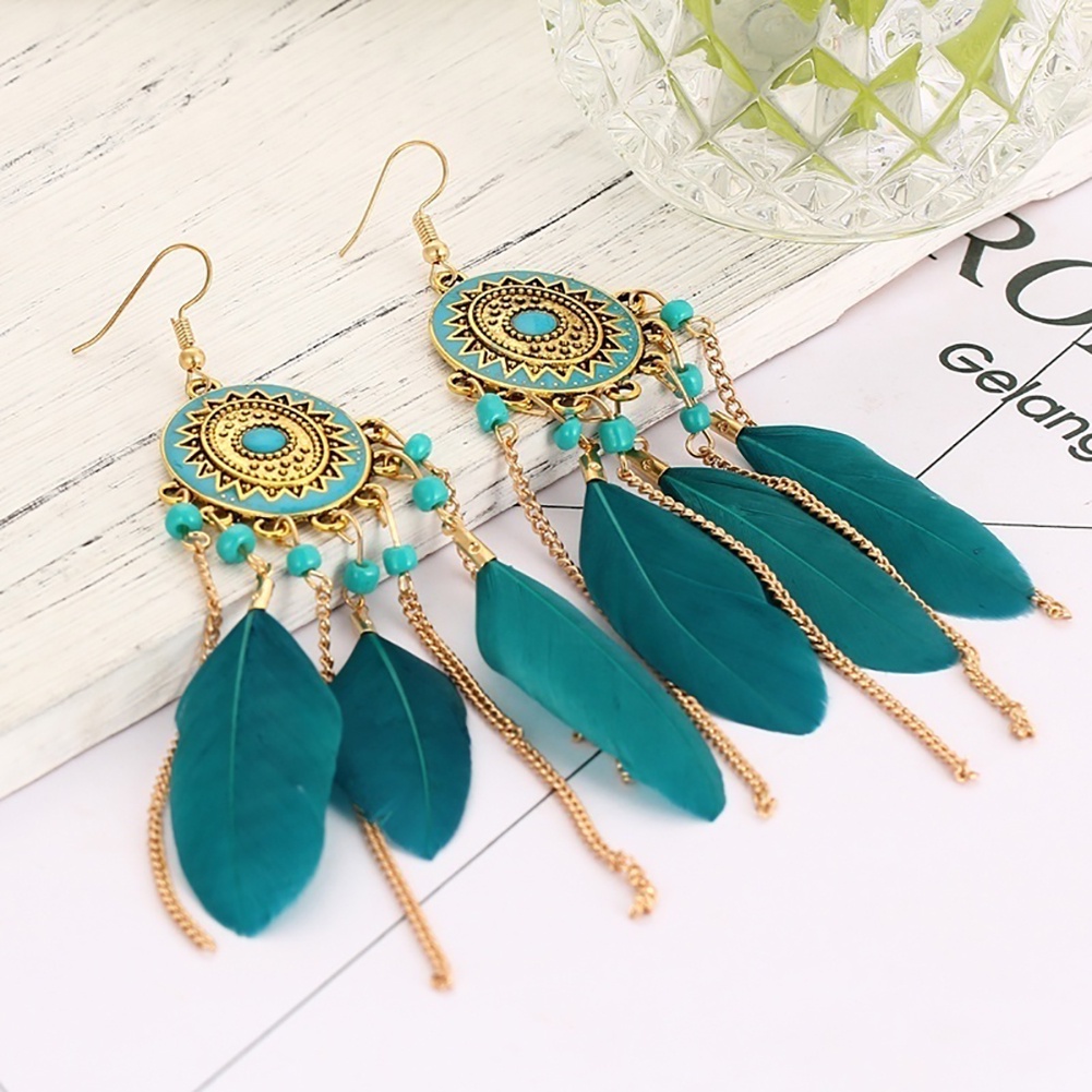 Hu Hu Hu Hu Hu Alat Bantu Pasang Kacamata♡ Anting Kait Gantung Desain Bulurumbai Rantai Warna Gold Gaya Vintagecasual Menarik Untuk Wanita