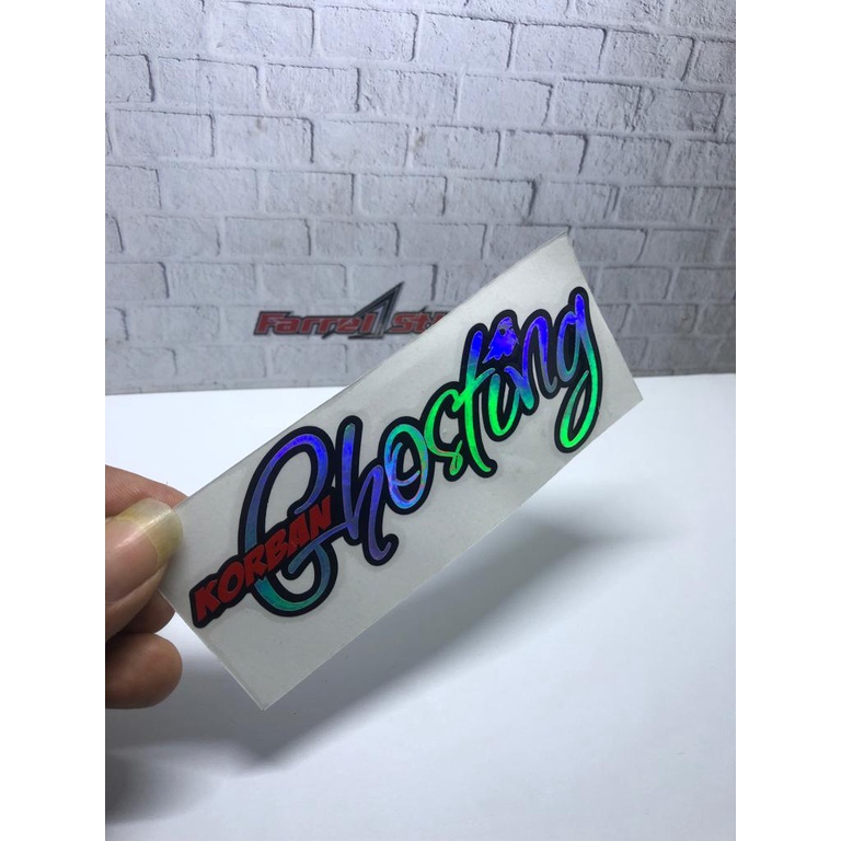 Stiker sticker korban ghosting