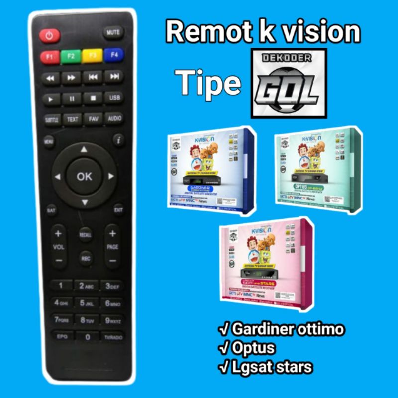Remot k vision tipe gardiner ottimo optus lgsat stars original
