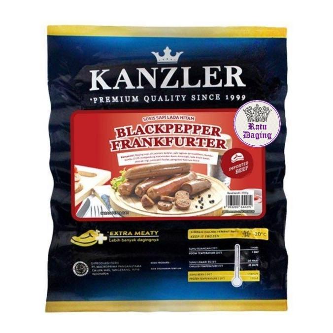 

windytriastuti13 Sosis Blackpaper Frankfurter Kanzler / Sosis Sapi 300gr TERLARIS TERPERCAYA ORIGINAL