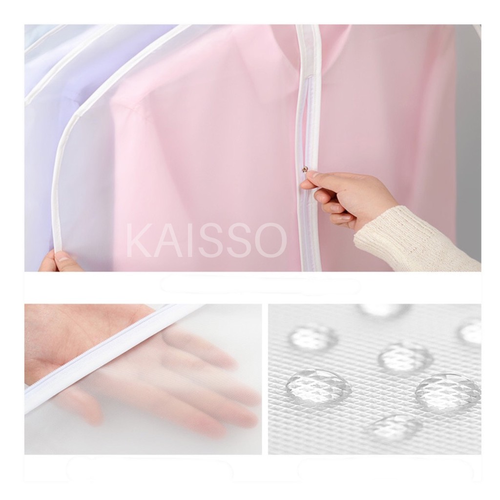 KAISSO - COVER PELINDUNG BAJU ANTI AIR ANTI DEBU / COVER PAKAIAN GANTUNG TRANSPARAN