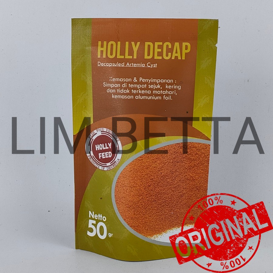 HOLLY DECAP 50 GRAM / ARTEMIA INSTAN / ARTEMIA DECAPSULE