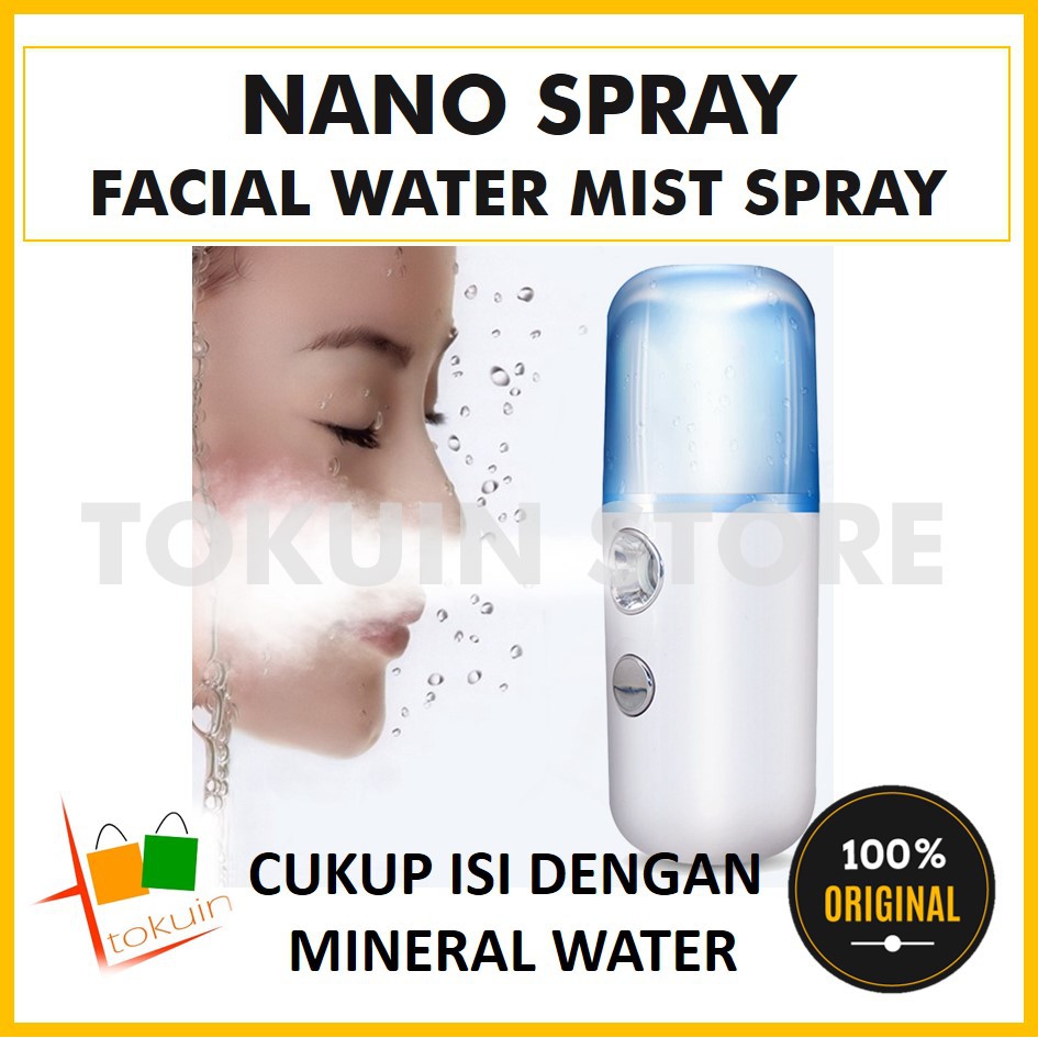 Nano Spray Humidifier Wajah Face Mist Sprayer Pelembab Wajah Facial Nano Mist Elektrik