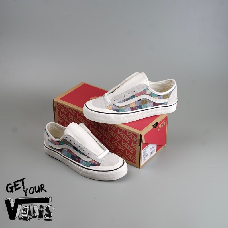 Vans Old Skool Style 36 Decon SF Woven Checkerboard Multi Authentic Original 1000%