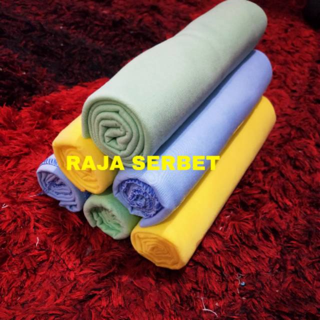 bedong bayi polos warna uk 90 x 110 cm isi 3pc