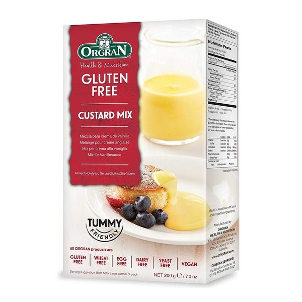 Orgran Custard Mix 200Gr