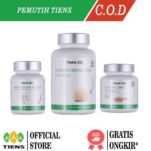 Tiens Tianshi PAKET VOLCANO ZINC VITALINE MUNCORD cordyceps Stamina Pria Perkasa