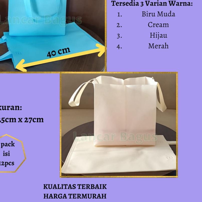 

Tas Kue Spunbond Goodie Bag 26cx25x27cm Box Cake
