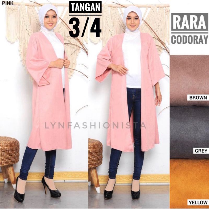 (MAX BB 70 KG)OUTER WANITA POLOS BAHAN CODORAY PREMIUM/KARDIGAN PANJANG MUSLIMAH MURAH/RARA