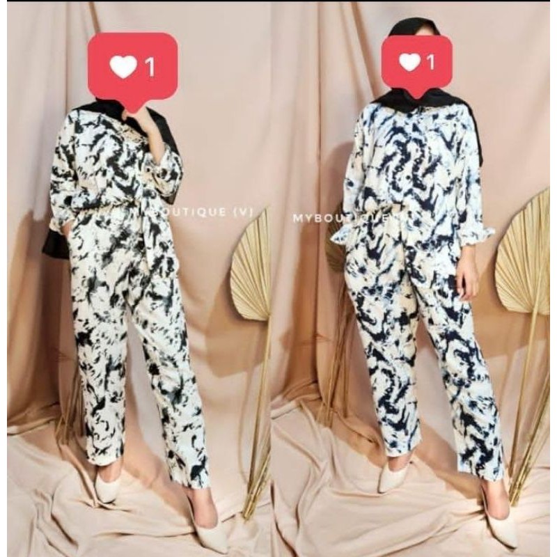 SETCEL RAYON / PIYAMA RAYON / oneset tie dye