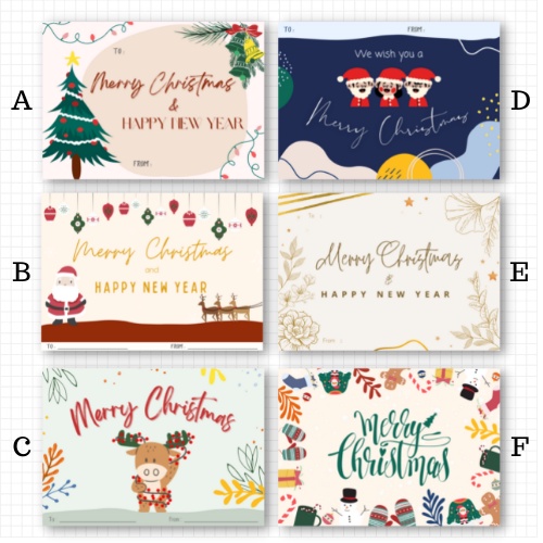 

Kartu Ucapan Selamat Natal Christmas Greeting Card