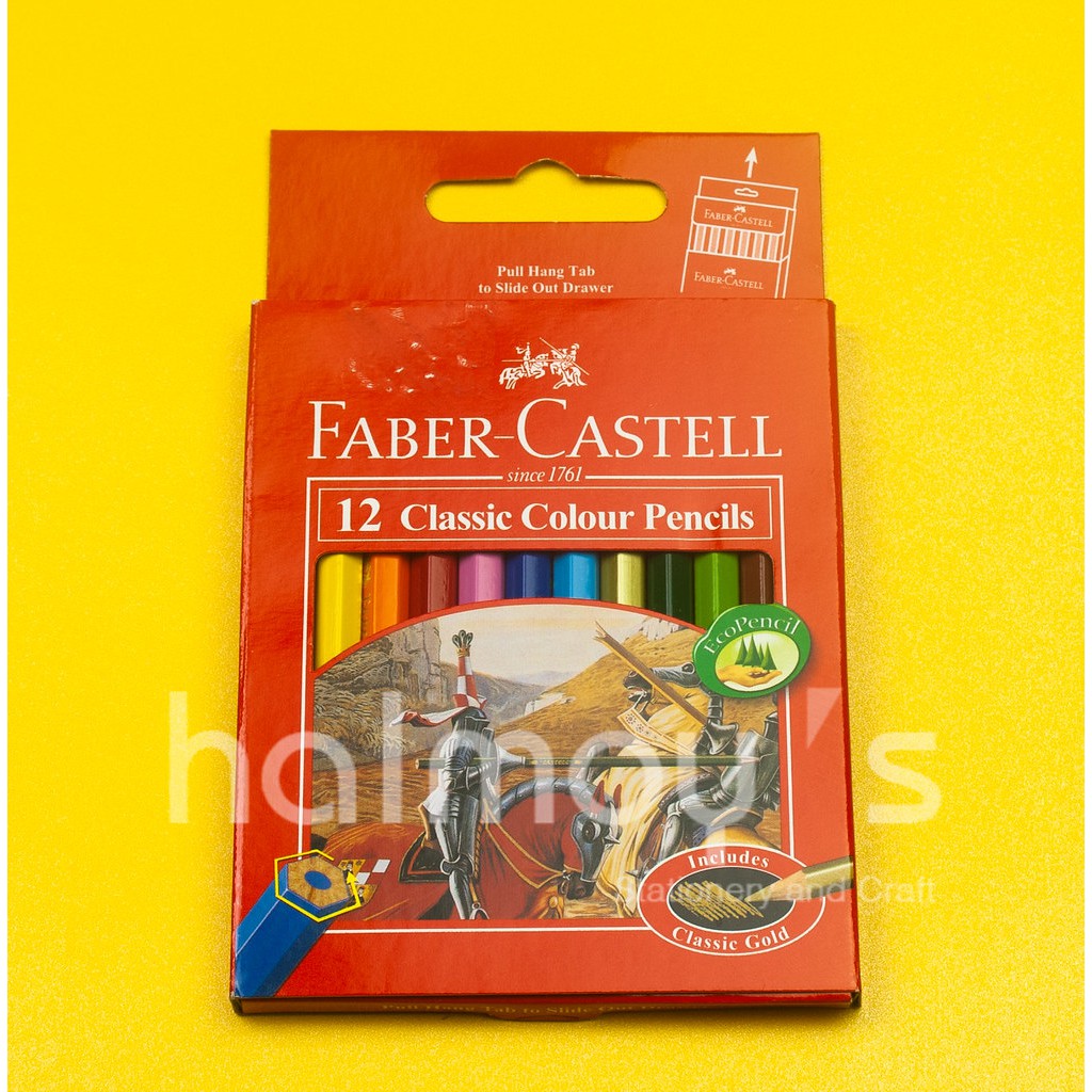 

PENSIL / KELIR WARNA KAYU FABER CASTEL CLASSIC 12 WARNA PENDEK / SHORT
