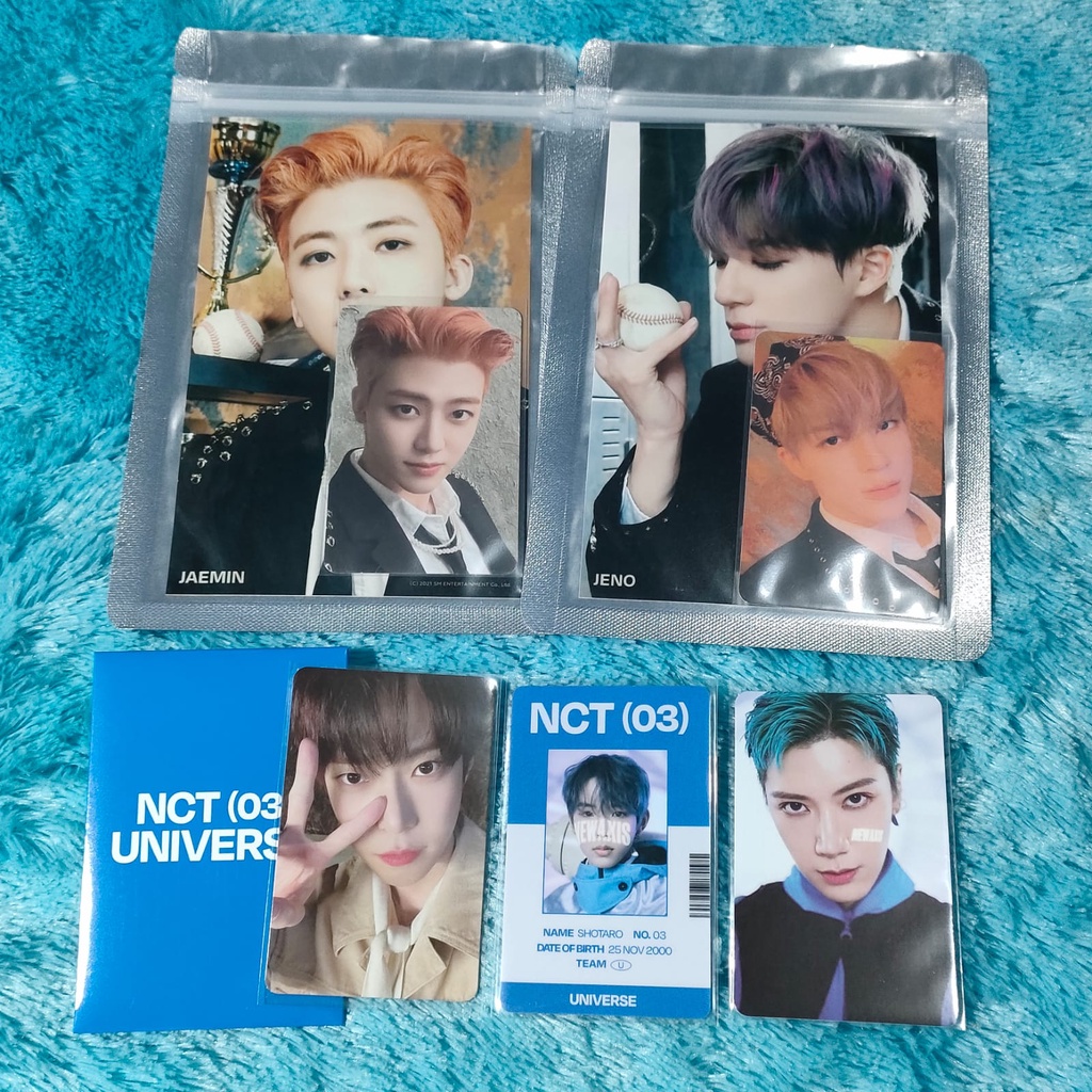 PHOTOCARD UNIVERSE MD LETS PLAY BALL 4x6 PHOTO ID TRADING CARD DOYOUNG TEN SHOTARO PC SET JENO JAEMI